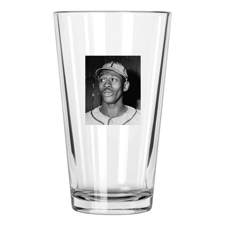 1943 Kansas City Monarchs Satchel Paige Negro League Pint Beer Drinking Glass