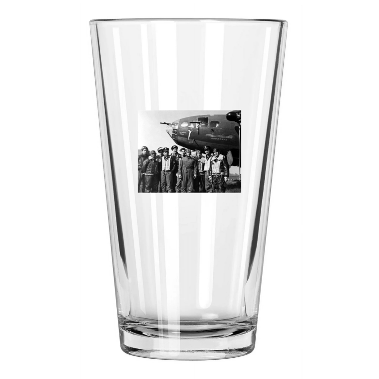 1943 Memphis Belle Boeing B 17 Aircraft Airplane Vintage Pint Beer Glass