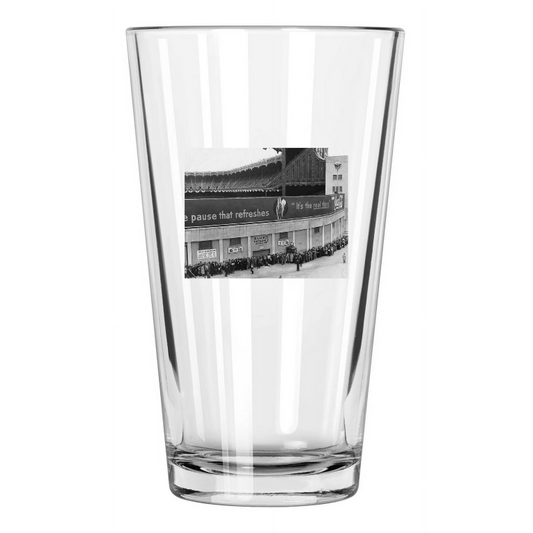 1943 Old Yankees Stadium Before The World Series Photo Pint Beer Drinking Glass