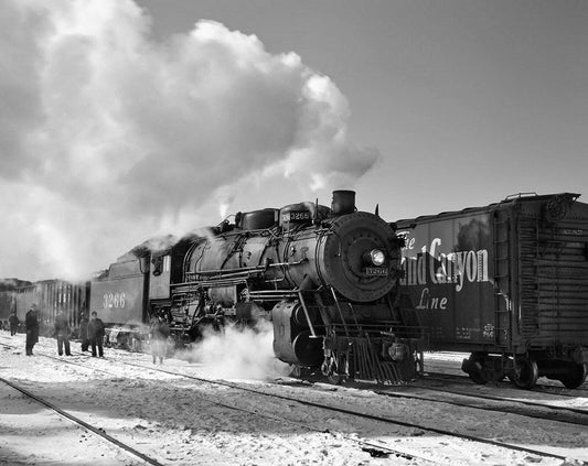 1943 Santa Fe Freight Train Corwith Yard Chicago Railroad Picture Magnet