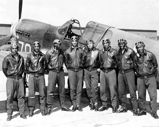 1943 Tuskegee Airmen Pilots Crew Glossy Photo Wwii Poster World War Ii