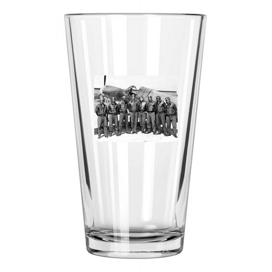 1943 Tuskegee Airmen Pilots Crew Wwii World War Ii Pint Beer Drinking Glass