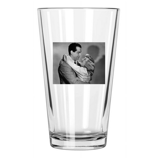 1944 Film Double Indemnity Fred Macmurray And Barbara Stanwyck Pint Beer Glass