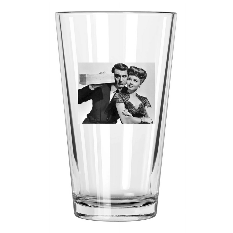 1944 Film Once Upon A Time Cary Grant And Janet Blair Pint Beer Drinking Glass