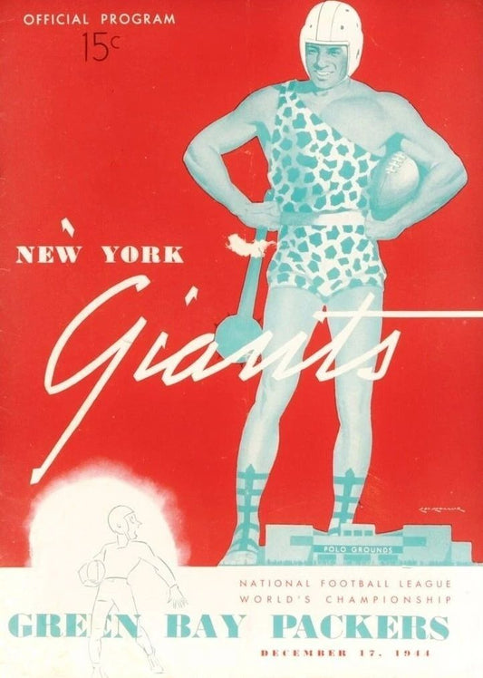 1944 Green Bay Packers Vs New York Giants Team Magnet Football Nfl Picture