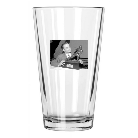 1944 Ohio State Les Horvath College Heisman Trophy Pint Beer Drinking Glass
