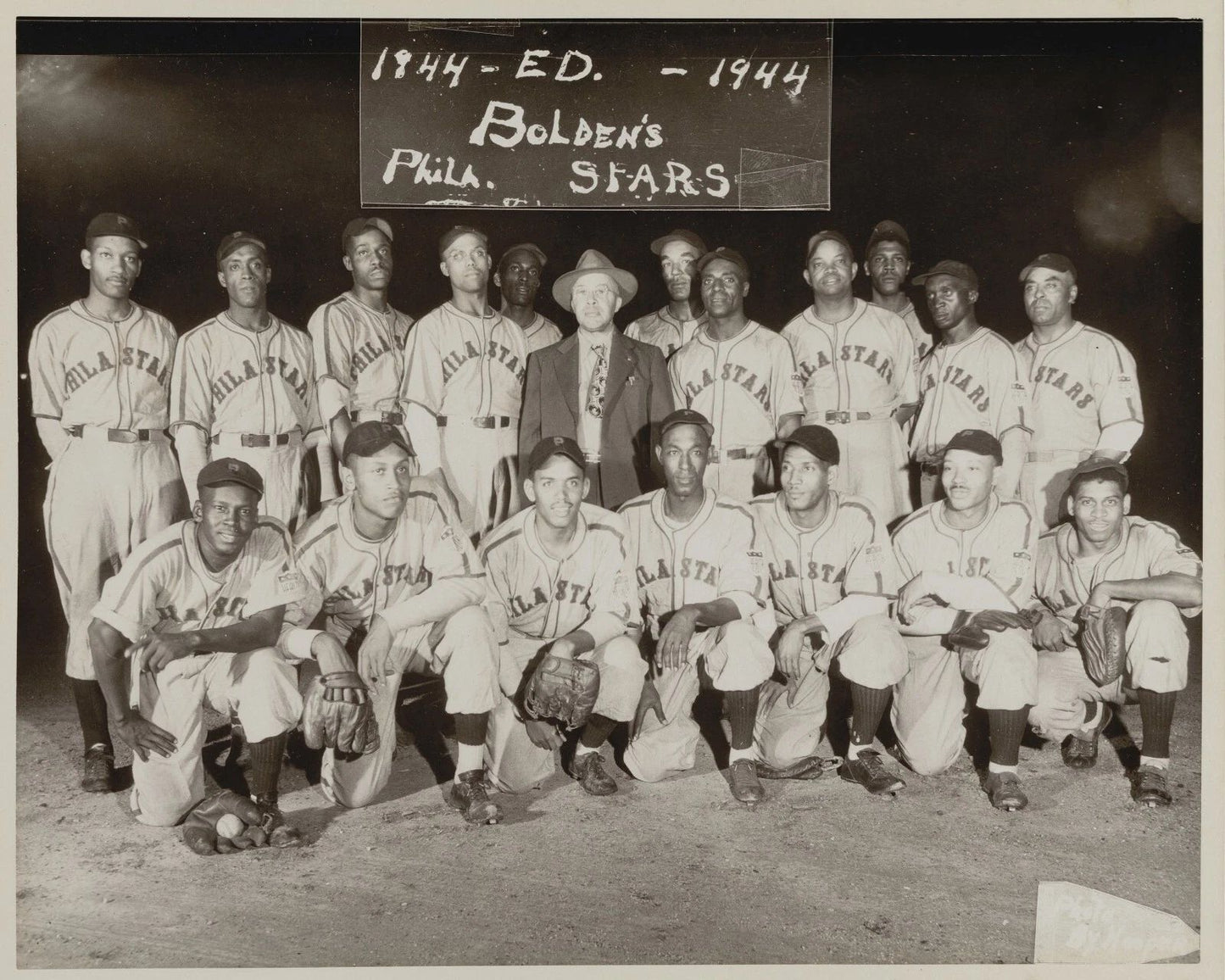 1944 Philadelphia Stars Team Keychain Baseball Picture Negro League