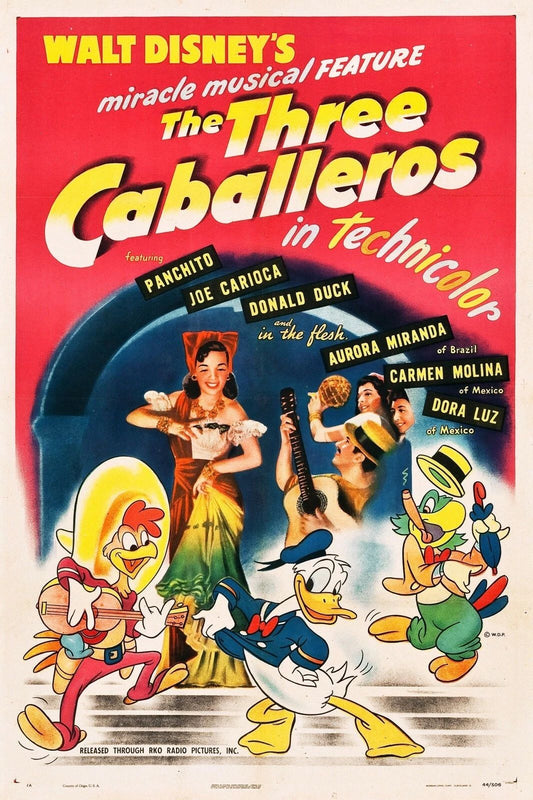 1944 Walt Disneys The Three Caballeros Movie Magnet Aurora Miranda