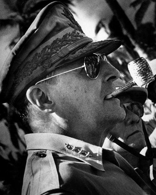 1944 World War Ii Douglas Macarthur Glossy Photo Us Army Print Phillipines
