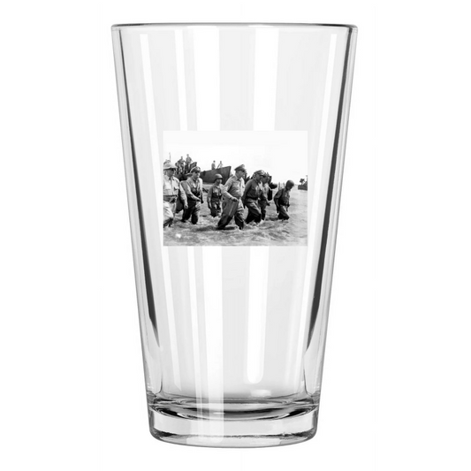 1944 World War Ii Douglas Macarthur Us Army At Leyte Pint Beer Drinking Glass