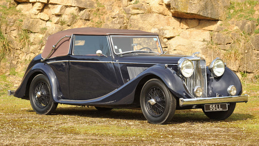 Jaguar Mark Iv Drophead Coupe Hd Art Print Poster