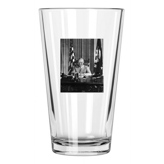 1945 33Rd Us President Harry S Truman Photo Political Pint Beer Drinking Glass