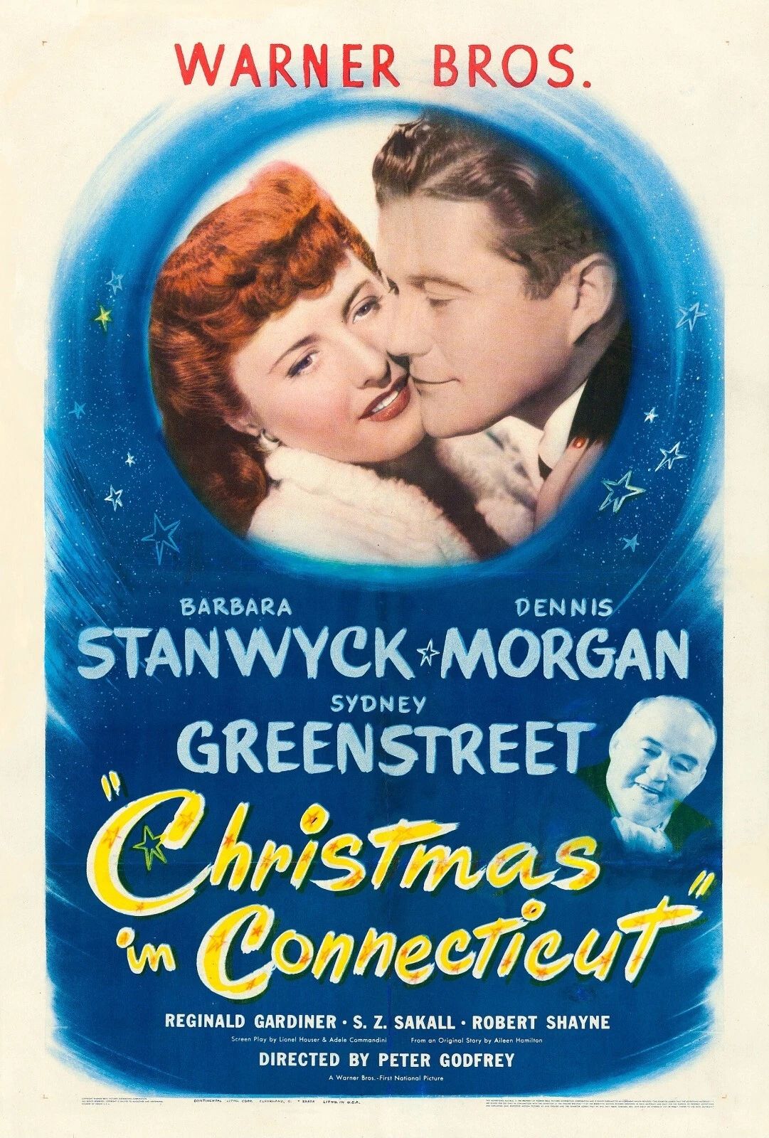 1945 Christmas In Connecticut Movie Magnet Barbara Stanwyck Dennis Morgan