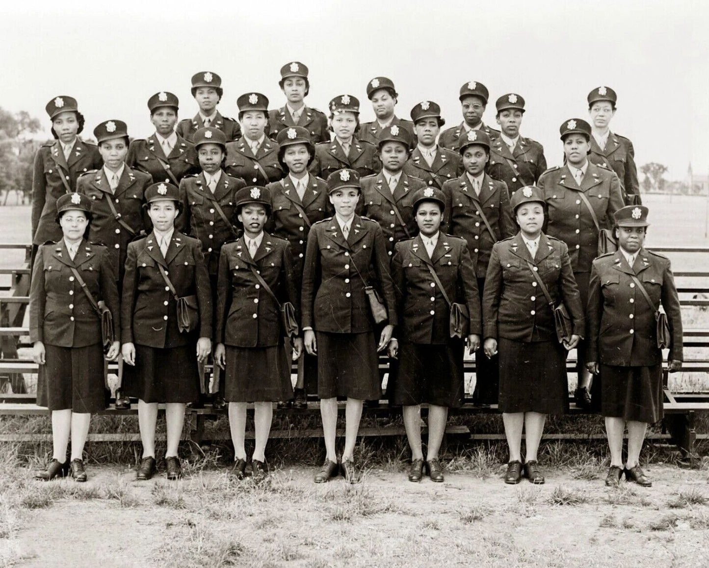 1945 First Us African American Nurses In England Ww2 Historic Picture Keychain