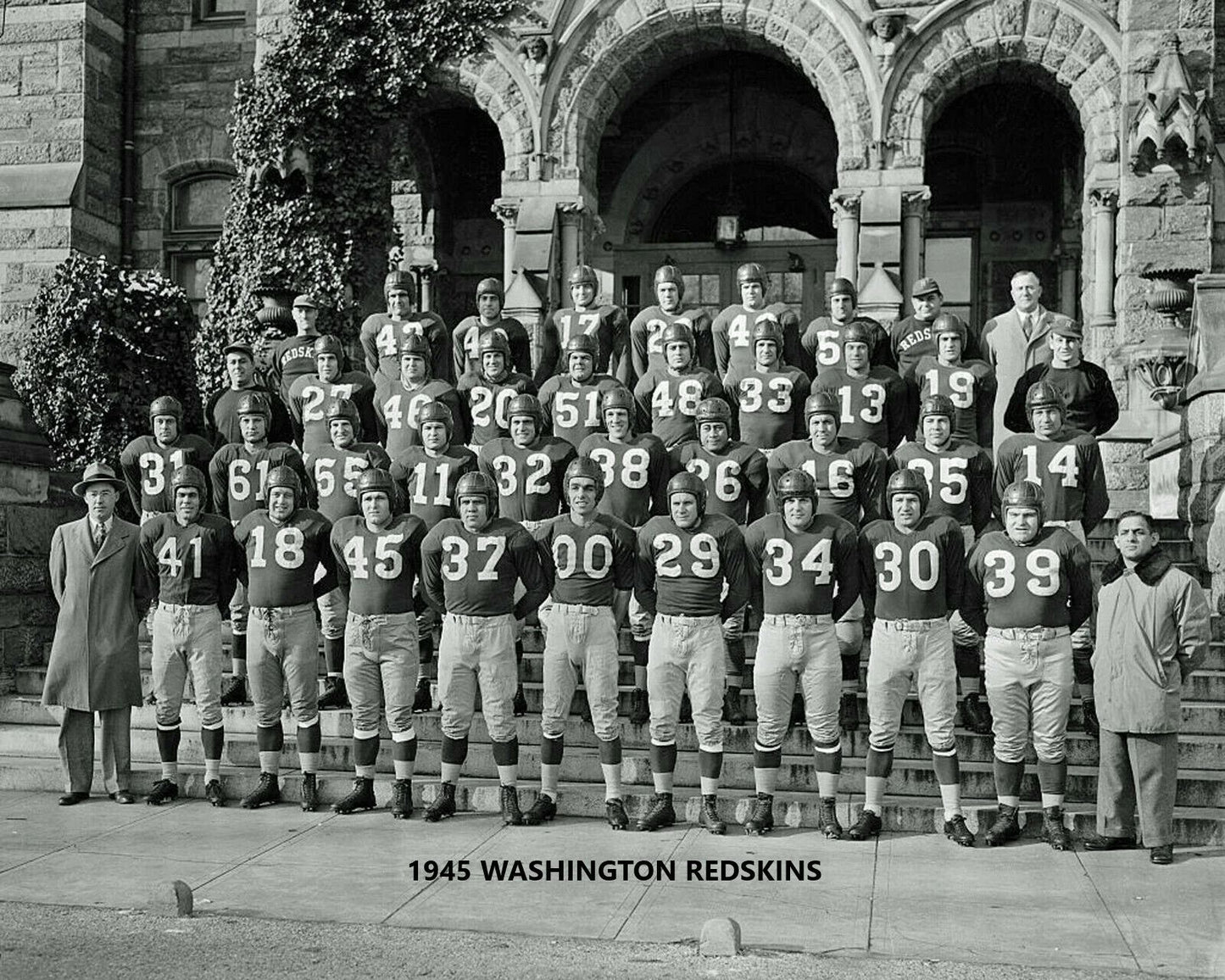 1945 Washington Redskins Team Photo Football Picture Nfl 300 Piece Jigsaw Puzzle