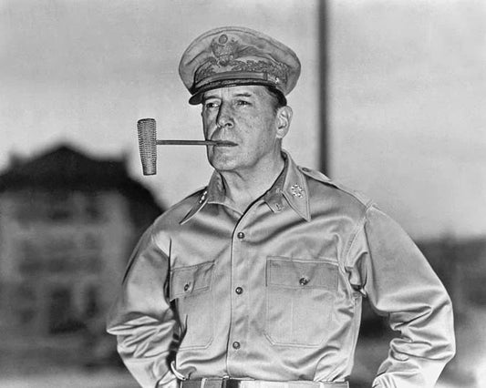 1945 World War Ii General Douglas Macarthur Glossy Photo Military Print