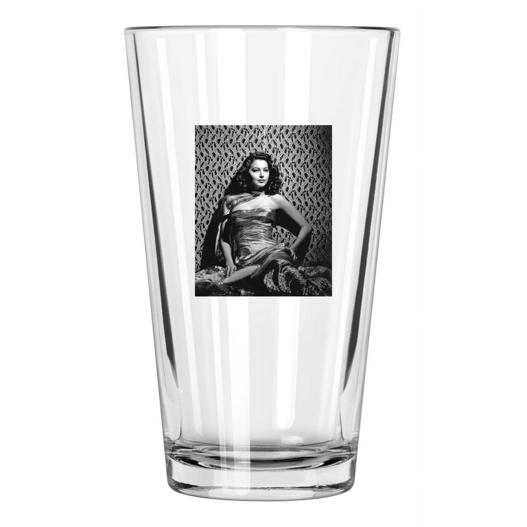 1946 Actress Ava Gardner Photo The Killers Hollywood 2 Pint Beer Drinking Glass