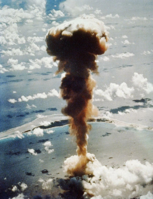 1946 Aerial View Able Test Nuclear Atomic Bomb Explosion Picture Magnet 8 X 10