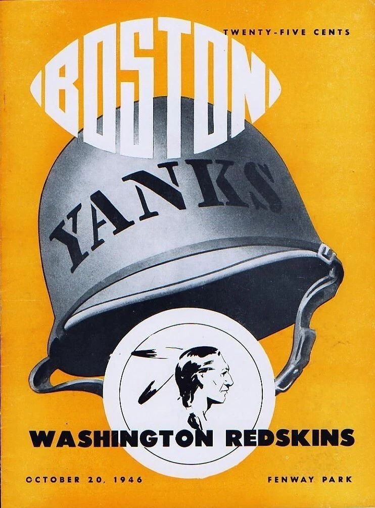 1946 Boston Yanks Vs Washington Redskins Photo Football Picture Nfl