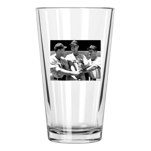 1946 Boston Red Sox Ted Williams, Rudy York & Bobby Doerr Pint Beer Glass