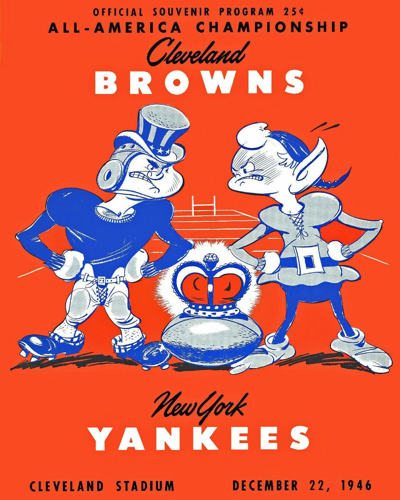 1946 Cleveland Browns Vs Ny Yankees Photo Football Picture Nfl