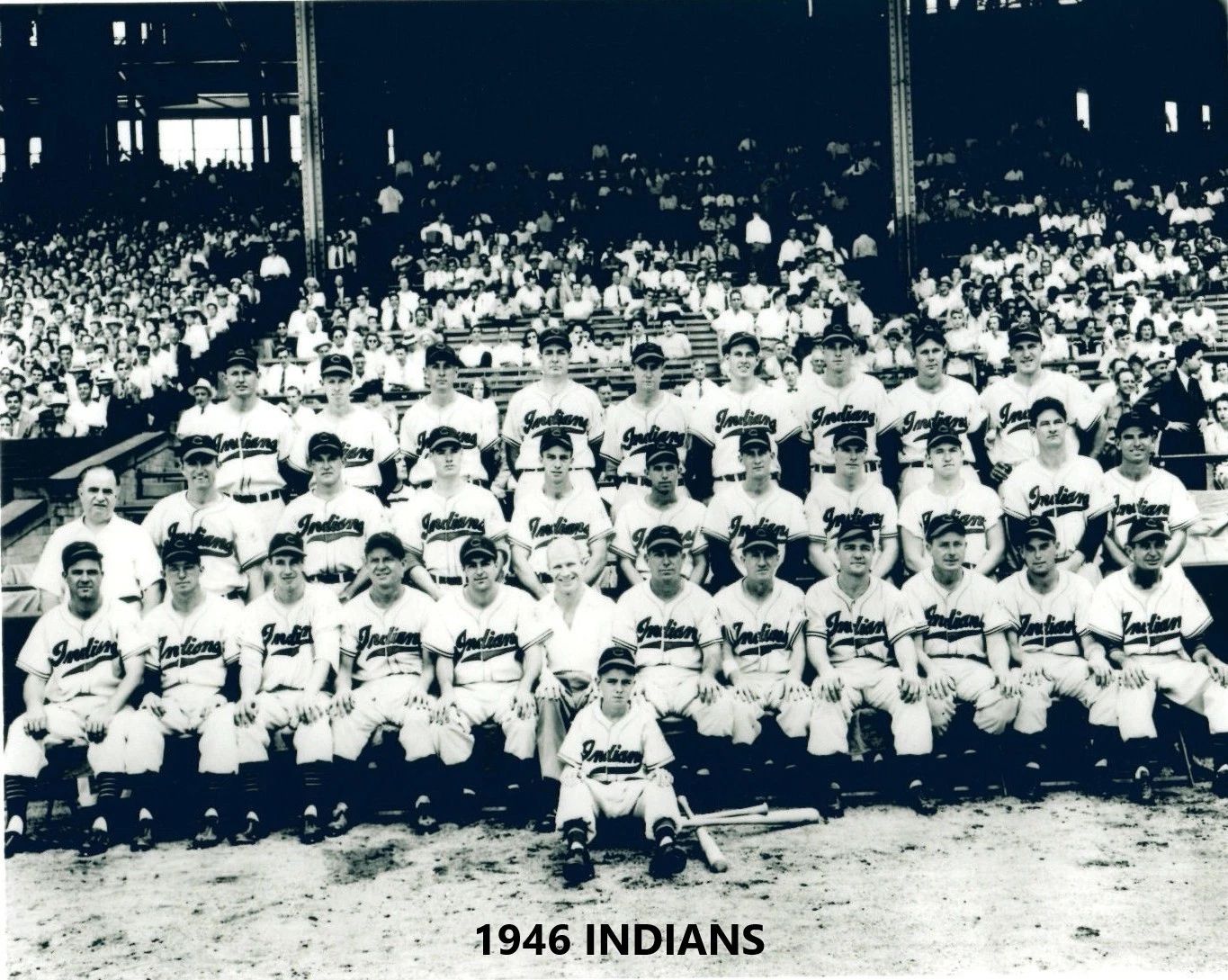 1946 Cleveland Indians Team Photo Baseball Mlb Picture