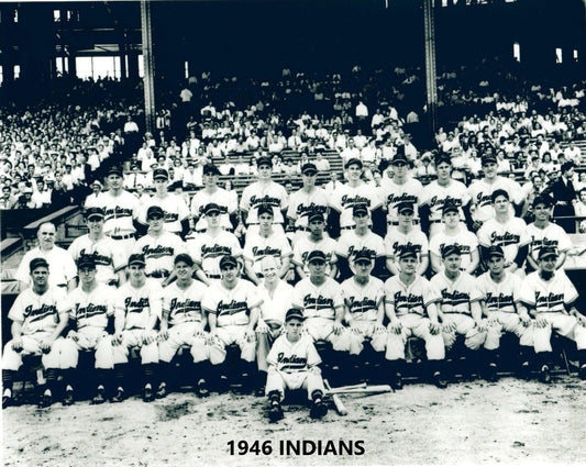 1946 Cleveland Indians Team Keychain Baseball Mlb Picture