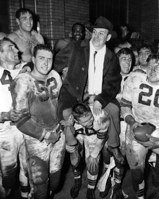 1946 Cleveland Browns Paul Brown Glossy Photo Aafl Champs Football Print