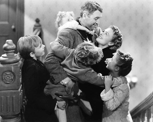 1946 Family Film Its A Wonderful Life Glossy Keychain James Stewart Donna Reed 1