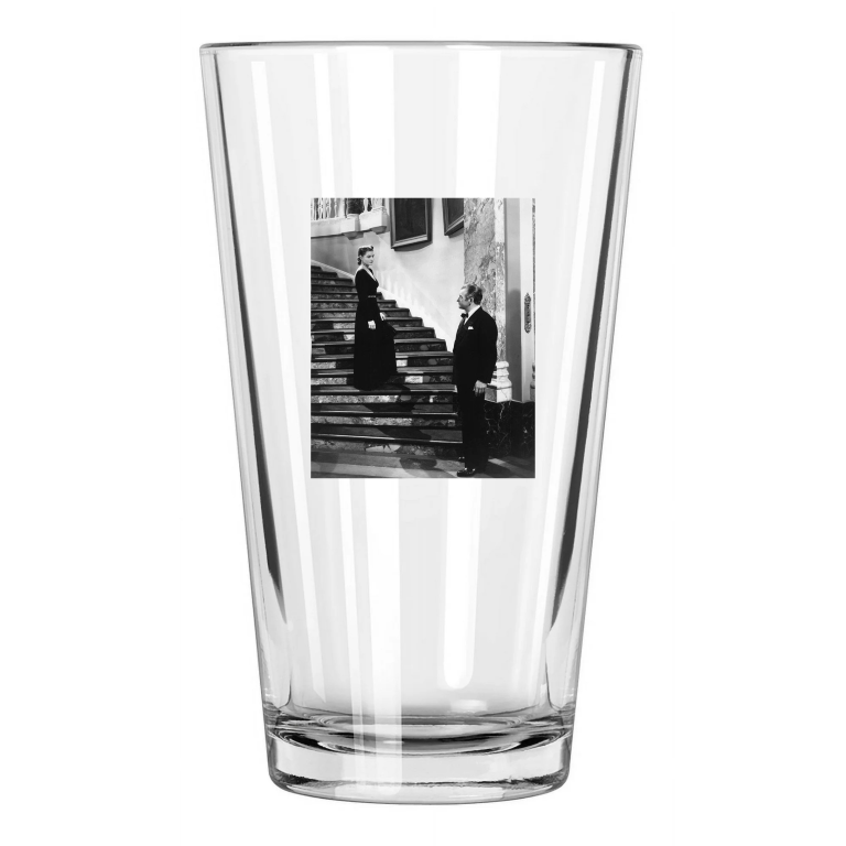 1946 Film Actress Ingrid Bergman Photo 'Notorious' Pint Beer Drinking Glass