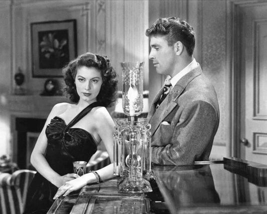 1946 Film The Killers Keychain Print Ava Gardner And Burt Lancaster Keychain