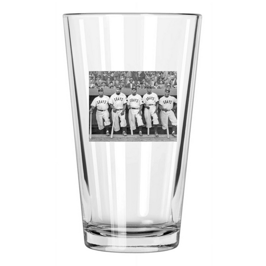 1946 Homestead Grays Negro League Buck Leonard And Josh Gibson Pint Beer Glass