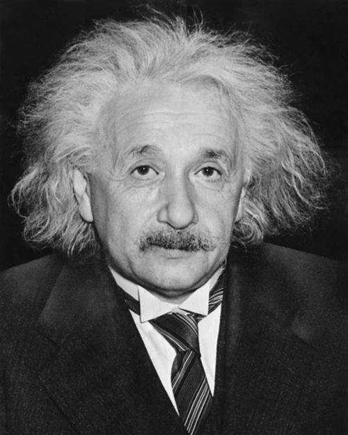 1946 Inventor Genius Albert Einstein Photo Nobel Prize Print Glossy Poster