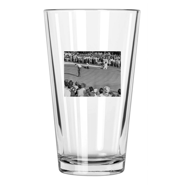 1946 Masters Winner Herman Keiser Photo Pro Golfer Pint Beer Drinking Glass