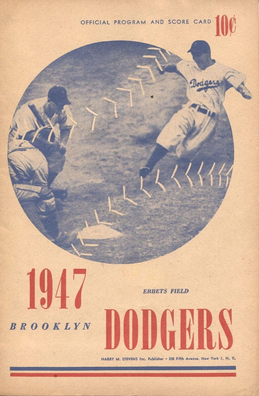1947 Brooklyn Dodgers Magnet Baseball Picture Mlb Wide Border