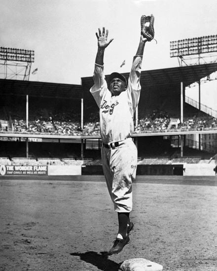 1947 Brooklyn Dodgers Jackie Robinson Glossy Keychain Print Baseball Keychain