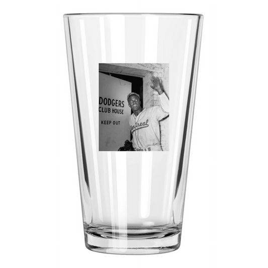 1947 Brooklyn Dodgers Jackie Robinson Breaking Color Barrier Pint Beer Glass