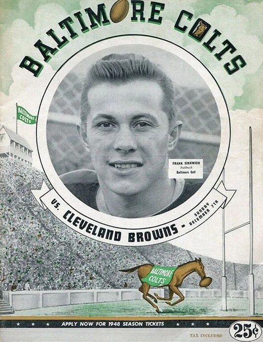 1947 Cleveland Browns Vs Baltimore Colts Nfl Football 300 Piece Jigsaw Puzzle