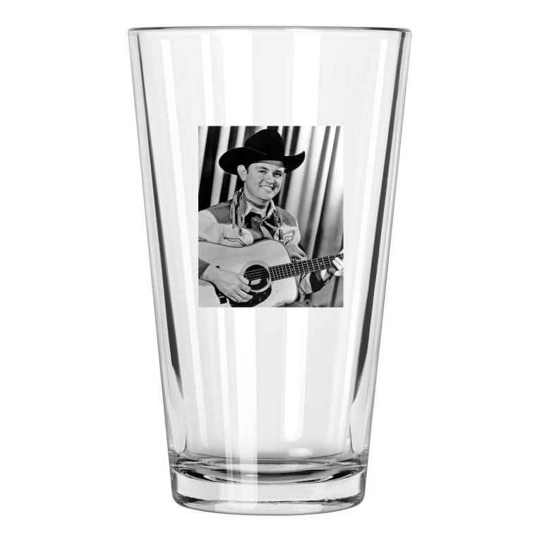 1947 Country Singer Merle Travis Photo Western Music Pint Beer Drinking Glass