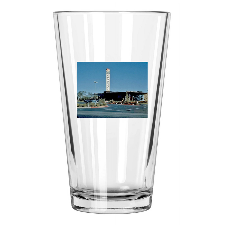 1947 Flamingo Hotel Casino Las Vegas Photo Pint Beer Drinking Glass