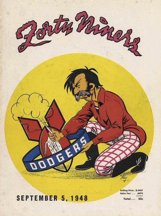 1947 Forty Niners Vs Brooklyn Dodgers Photo Football Picture Aafc