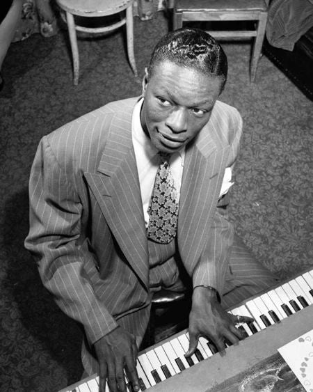 1947 Jazz Pianist Nat King Cole Glossy Keychain Musical Keychain