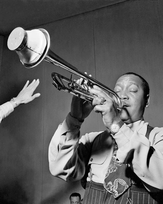 1947 Jazz Trumpeter Jonah Jones Glossy Photo Music Print Portrait