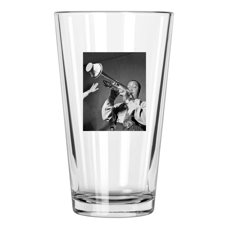 1947 Jazz Trumpeter Jonah Jones Photo Music Portrait Pint Beer Drinking Glass