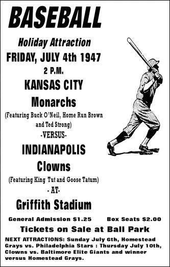 1947 Kc Monarchs Indianapolis Clowns Keychain Baseball Picture Negro Lg Kansas