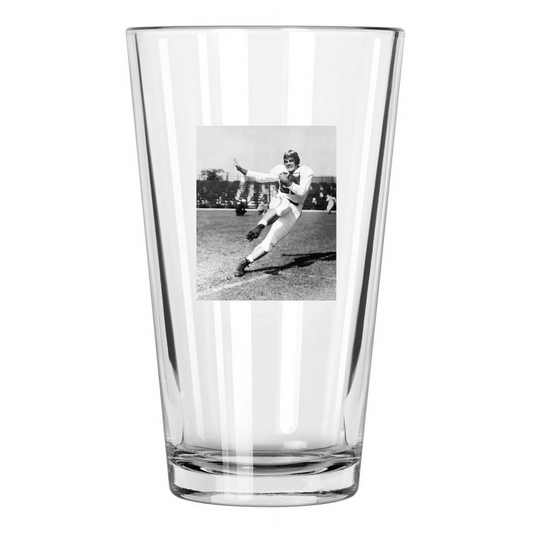 1947 Miami Of Ohio Ara Parseghian Photo Notre Dame Pint Beer Drinking Glass