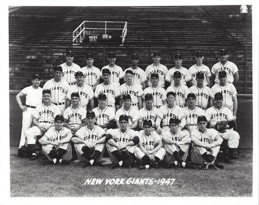 1947 New York Giants Team Photo Baseball Mlb Picture Ny