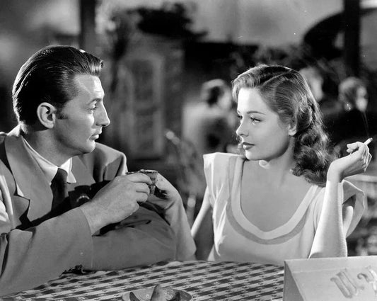 1947 Robert Mitchum & Virginia Huston In Out Of The Past Keychain Picture