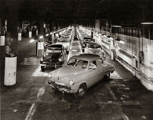 1947 Studebaker Factory Assembly Line Classic Car Picture Photo Print