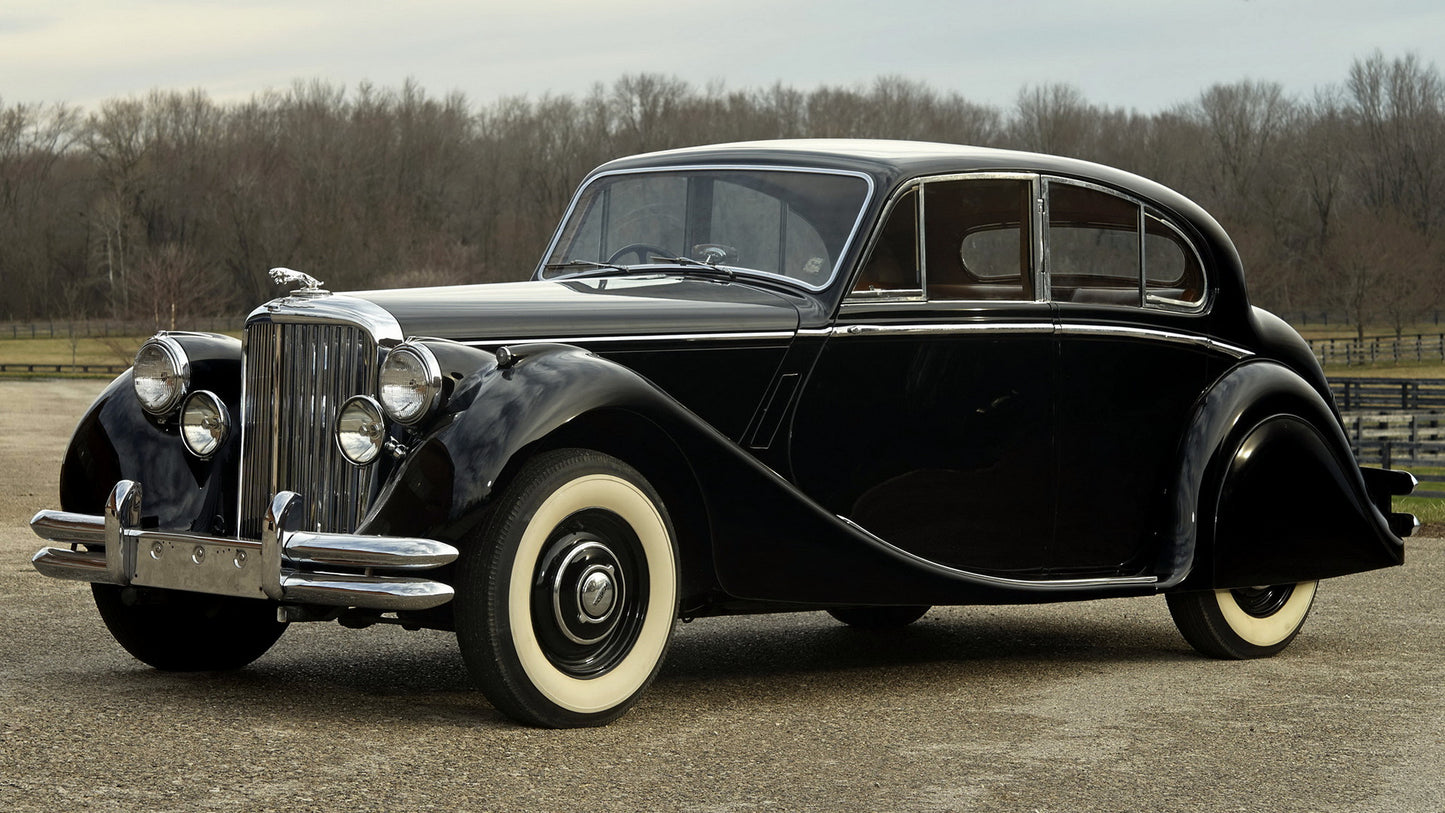 Jaguar Mark V Saloon Uk Hd Art Print Poster